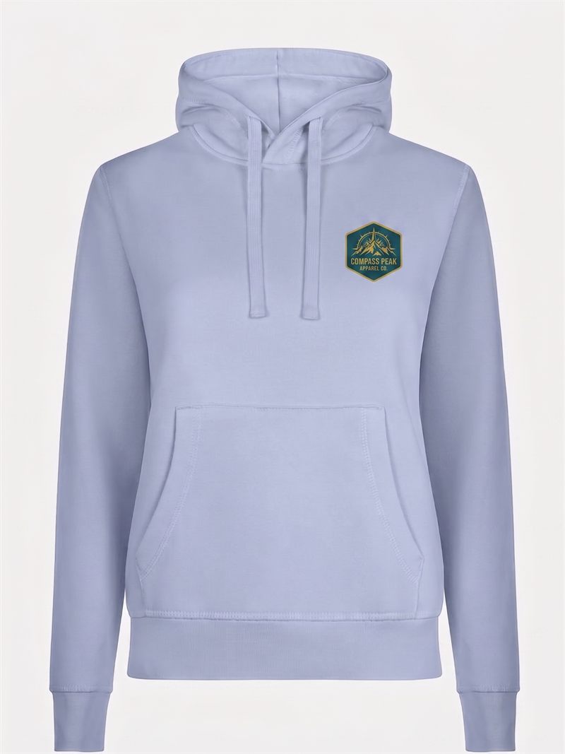 REEF Woman Kapuzensweatshirt in der Damen-Passform, Flieder, mit gedrucktem Logo auf der linken Brust